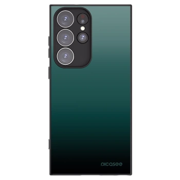 Picasee silikonowe czarne etui na Samsung Galaxy S23 Ultra 5G - Verdant Fade