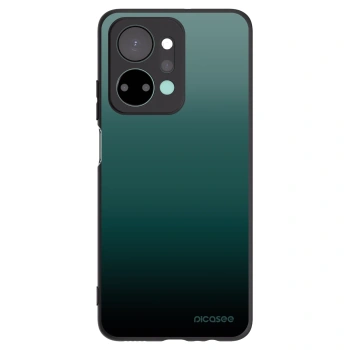 Picasee silikonowe czarne etui na Honor X7a - Verdant Fade