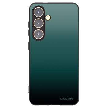 Picasee silikonowe czarne etui na Samsung Galaxy S24 S921B 5G - Verdant Fade