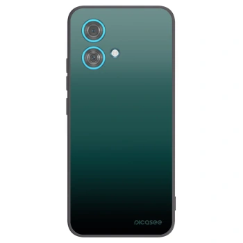 Picasee silikonowe czarne etui na Motorola Edge 40 Neo - Verdant Fade