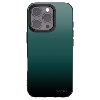 Picasee silikonowe czarne etui na Apple iPhone 16 Pro - Verdant Fade