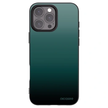 Picasee silikonowe czarne etui na Apple iPhone 16 Pro Max - Verdant Fade