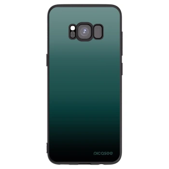 Picasee silikonowe czarne etui na Samsung Galaxy S8 G950F - Verdant Fade