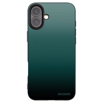Picasee silikonowe czarne etui na Apple iPhone 16 Plus - Verdant Fade
