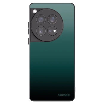 Picasee silikonowe czarne etui na OnePlus 12 5G - Verdant Fade