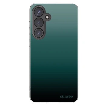 Picasee silikonowe przeźroczyste etui na Samsung Galaxy S24 FE S721B - Verdant Fade
