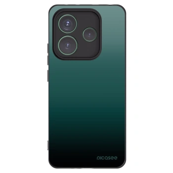 Picasee silikonowe czarne etui na Xiaomi Redmi Note 14 5G - Verdant Fade