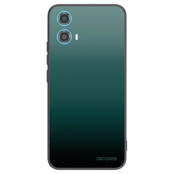 Picasee silikonowe czarne etui na Motorola Moto G34 5G - Verdant Fade