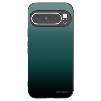 Picasee silikonowe czarne etui na Google Pixel 9 Pro - Verdant Fade