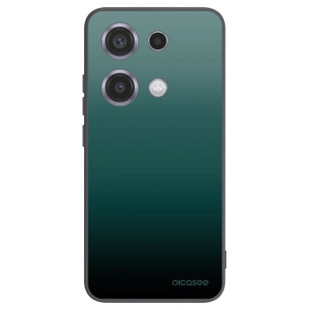 Picasee silikonowe czarne etui na Xiaomi Redmi Note 14S - Verdant Fade