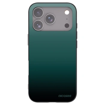 Picasee silikonowe czarne etui na Apple iPhone 17 Pro - Verdant Fade