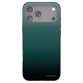Picasee silikonowe czarne etui na Apple iPhone 17 Pro Max - Verdant Fade