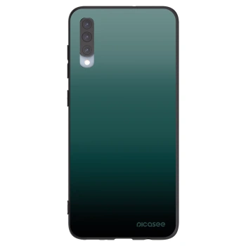 Picasee silikonowe czarne etui na Samsung Galaxy A70 A705F - Verdant Fade