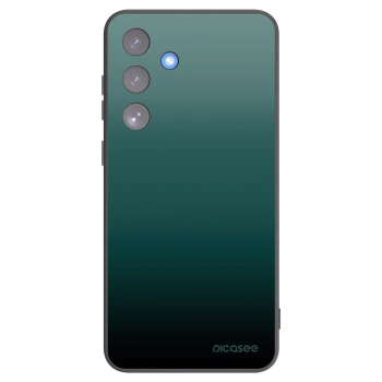 Picasee silikonowe czarne etui na Samsung Galaxy S25 FE 5G - Verdant Fade