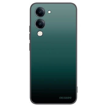 Picasee silikonowe czarne etui na Vivo Y29s 5G - Verdant Fade