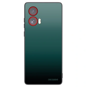 Picasee silikonowe czarne etui na Motorola Edge 50 Fusion - Verdant Fade