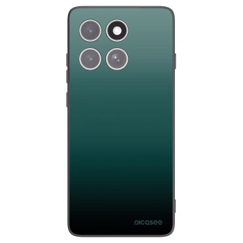 Picasee silikonowe czarne etui na Motorola Edge 60 Fusion - Verdant Fade
