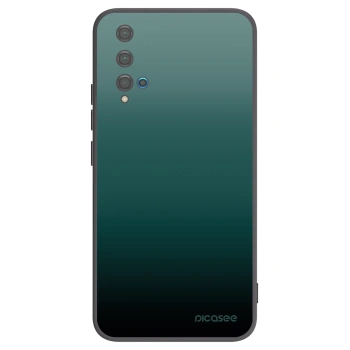 Picasee silikonowe czarne etui na Huawei Nova 5T - Verdant Fade