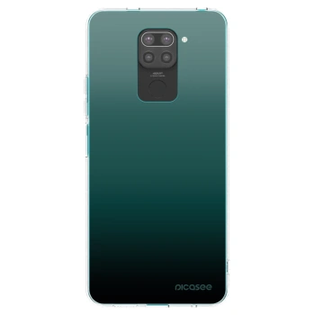 Picasee silikonowe czarne etui na Xiaomi Redmi Note 9 - Verdant Fade