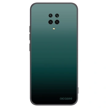 Picasee silikonowe czarne etui na Xiaomi Redmi Note 9S - Verdant Fade