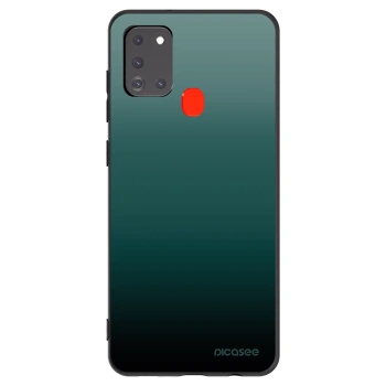 Picasee silikonowe czarne etui na Samsung Galaxy A21s - Verdant Fade