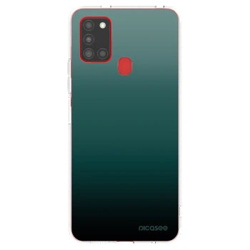 Picasee silikonowe przeźroczyste etui na Samsung Galaxy A21s - Verdant Fade