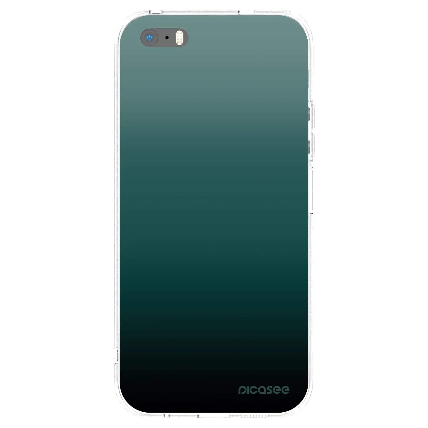 Picasee silikonowe przeźroczyste etui na Apple iPhone 5/5S/SE - Verdant Fade
