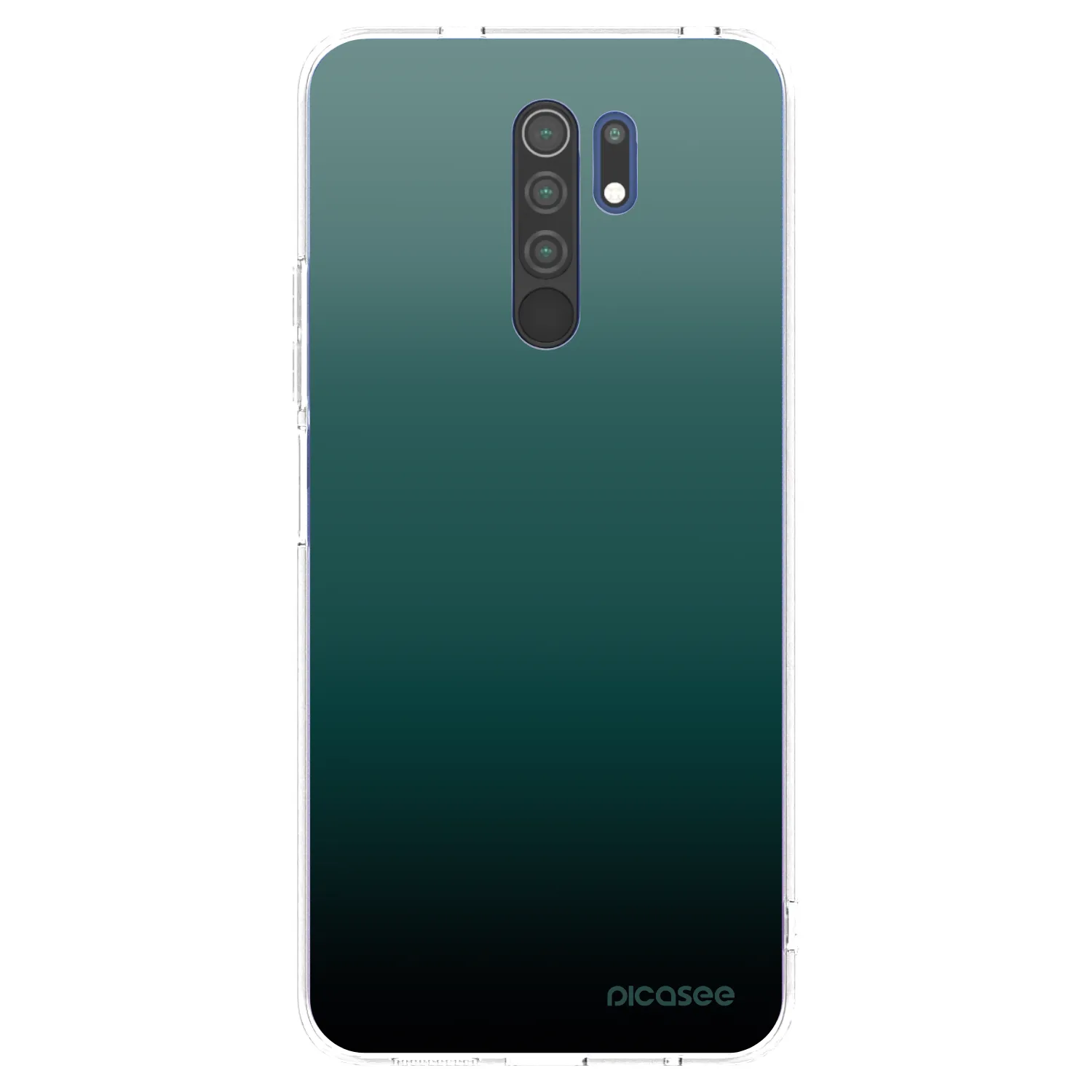 Picasee silikonowe przeźroczyste etui na Xiaomi Redmi 9 - Verdant Fade