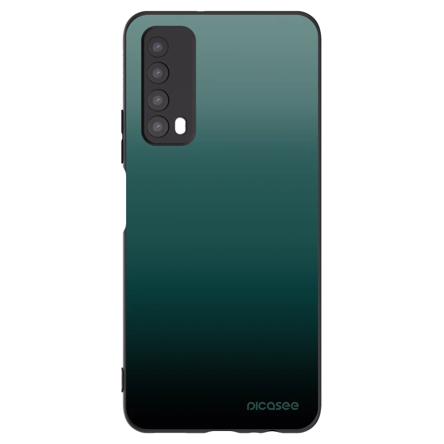 Picasee silikonowe czarne etui na Huawei P Smart 2021 - Verdant Fade