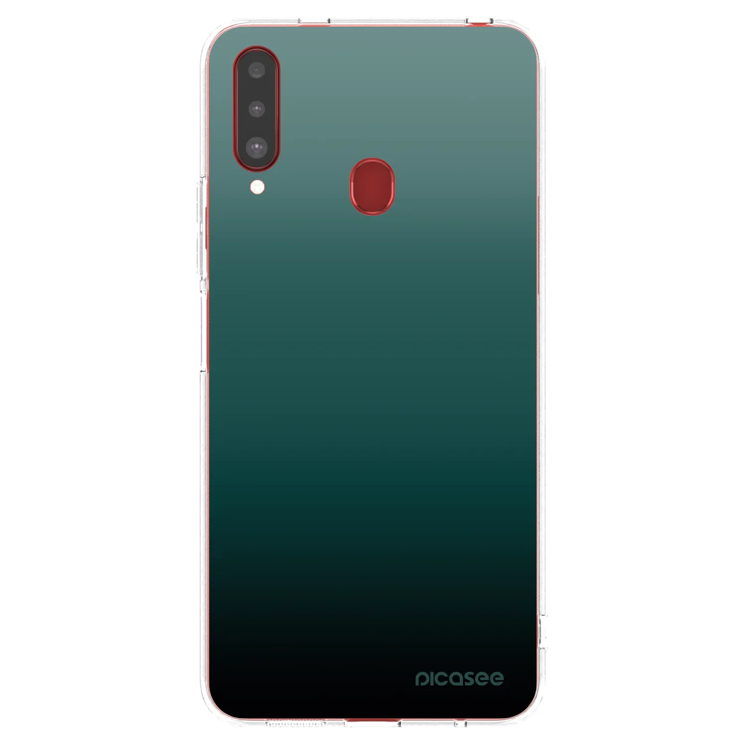 Picasee silikonowe przeźroczyste etui na Samsung Galaxy A20s - Verdant Fade