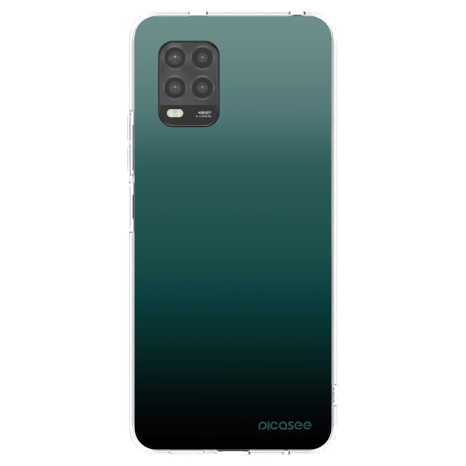 Picasee silikonowe przeźroczyste etui na Xiaomi Mi 10 Lite - Verdant Fade