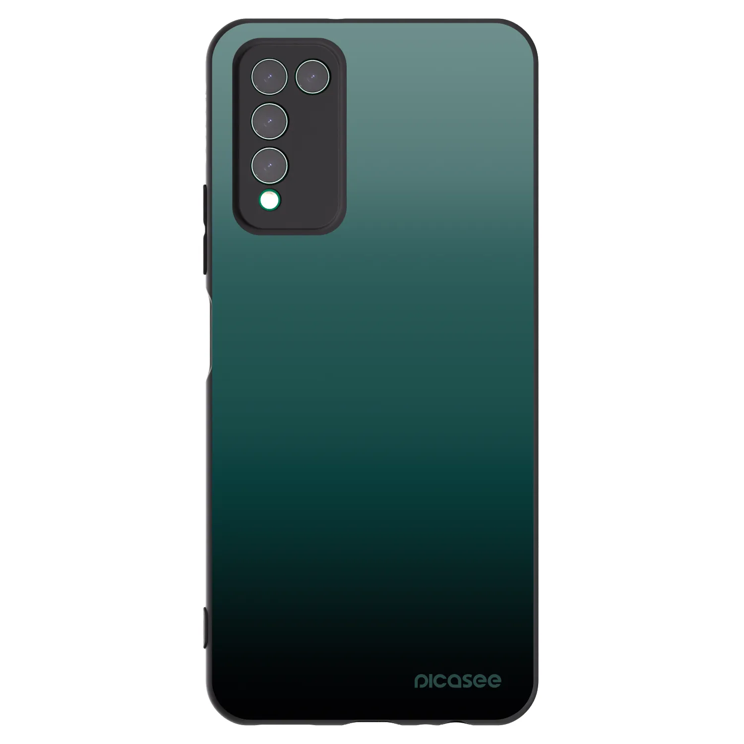 Picasee silikonowe czarne etui na Honor 10X Lite - Verdant Fade