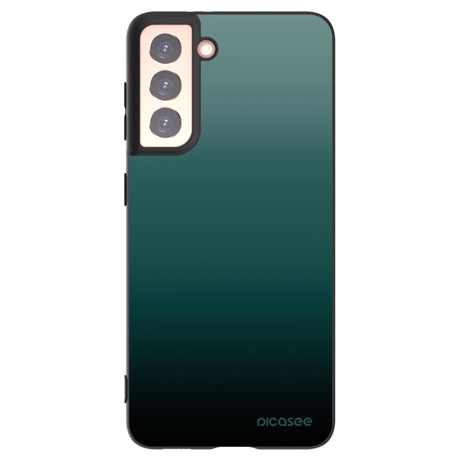 Picasee silikonowe czarne etui na Samsung Galaxy S21 5G G991B - Verdant Fade