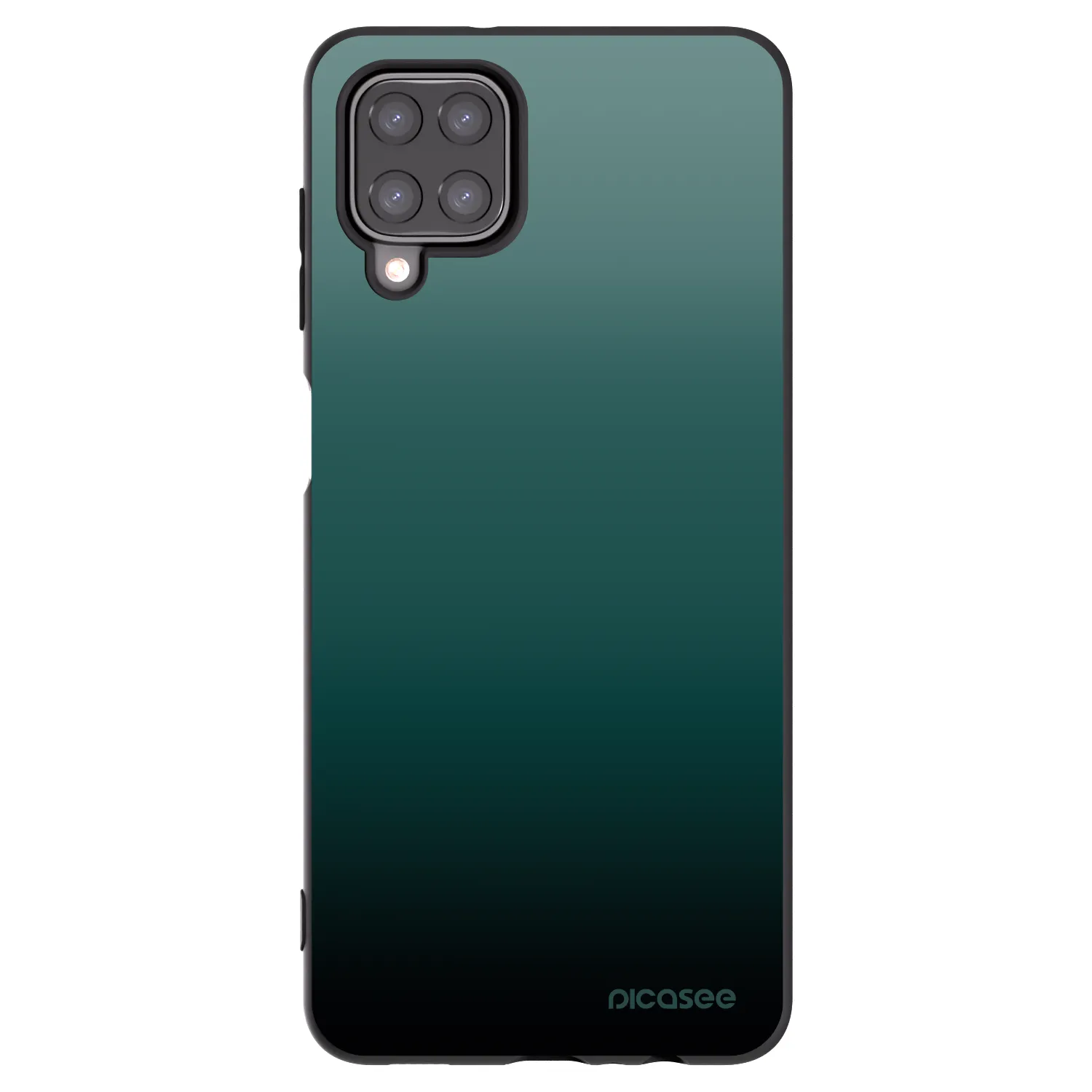 Picasee silikonowe czarne etui na Samsung Galaxy A12 A125F - Verdant Fade