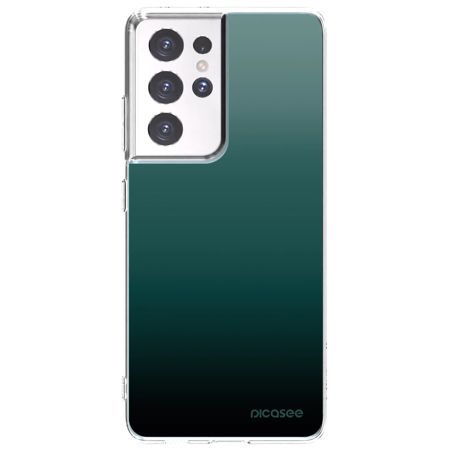 Picasee silikonowe przeźroczyste etui na Samsung Galaxy S21 Ultra 5G G998B - Verdant Fade