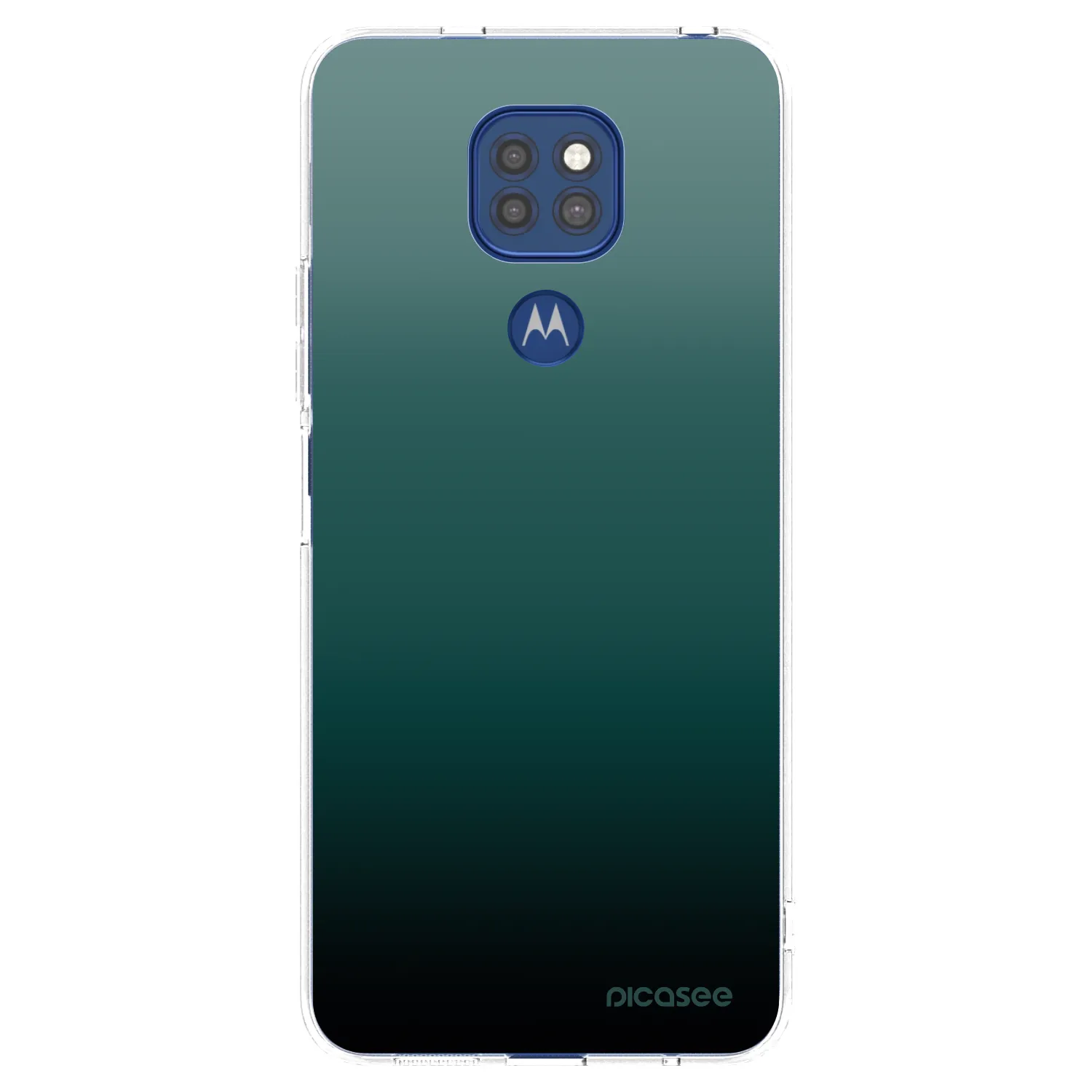 Picasee silikonowe przeźroczyste etui na Motorola Moto G9 Play - Verdant Fade
