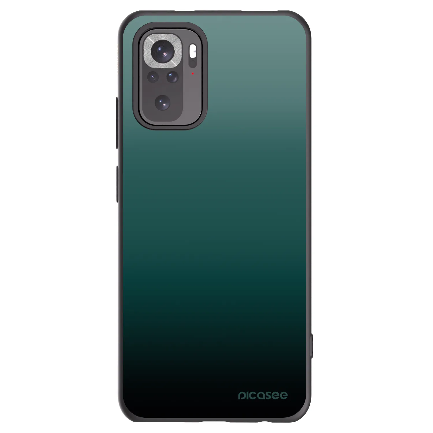 Picasee silikonowe czarne etui na Xiaomi Redmi Note 10S - Verdant Fade
