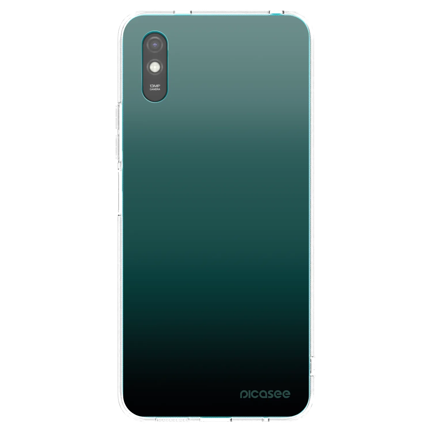 Picasee silikonowe przeźroczyste etui na Xiaomi Redmi 9AT - Verdant Fade