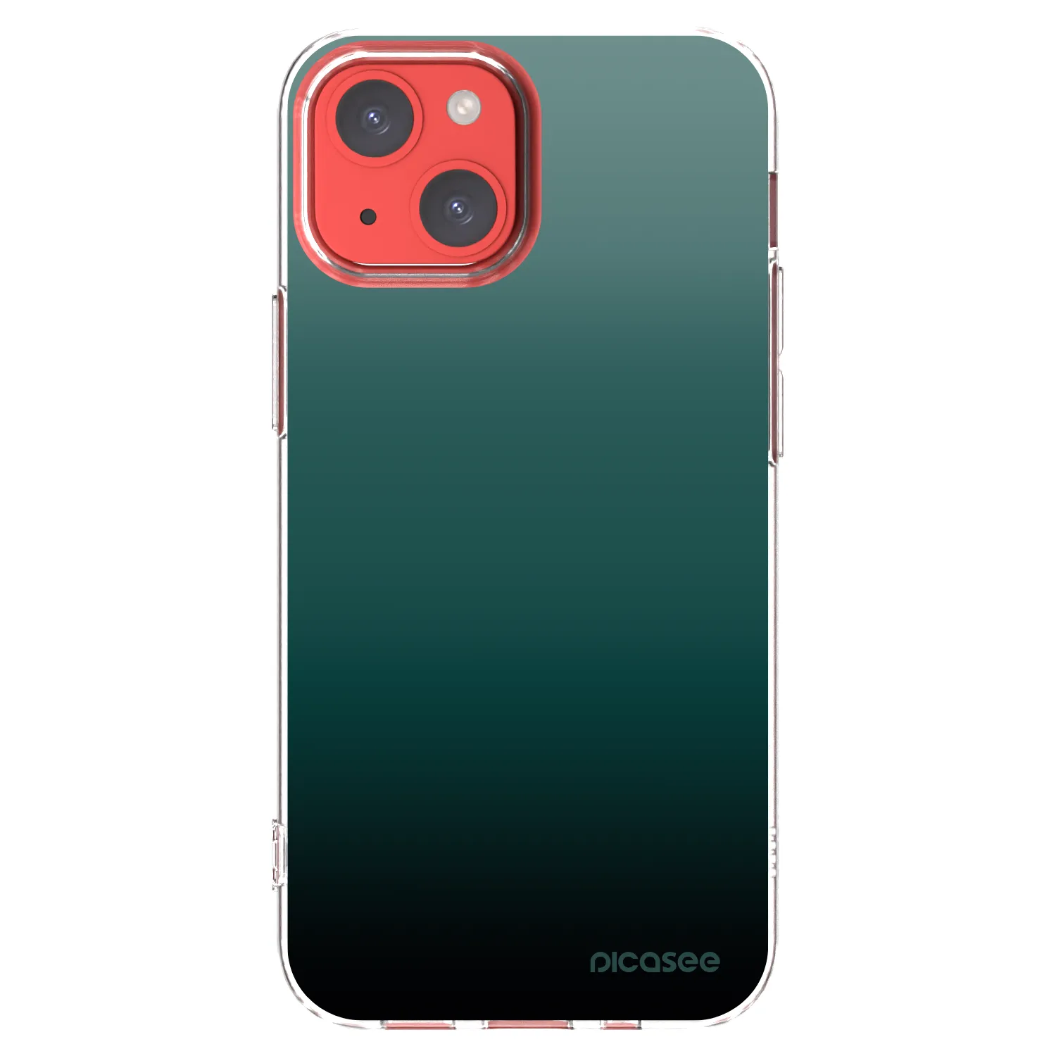 Picasee silikonowe przeźroczyste etui na Apple iPhone 13 mini - Verdant Fade