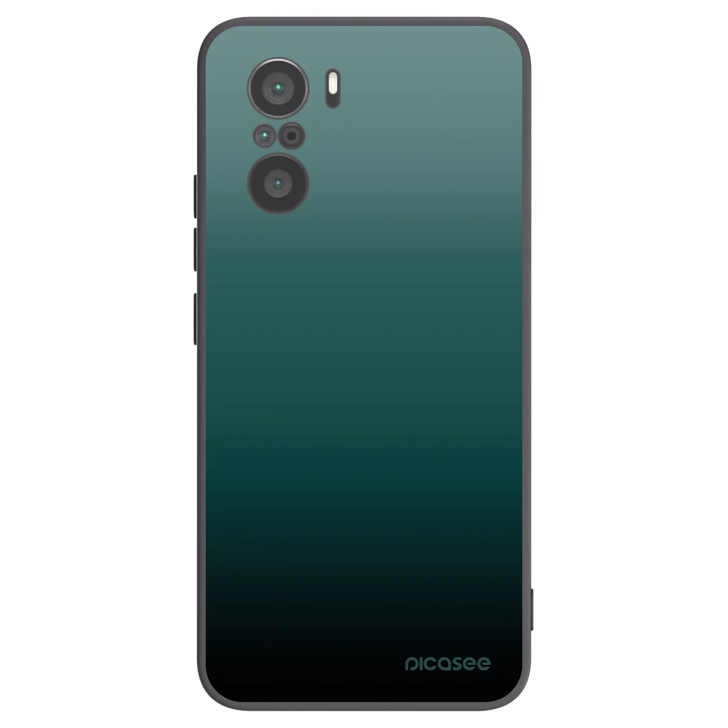 Picasee silikonowe czarne etui na Xiaomi Poco F3 - Verdant Fade