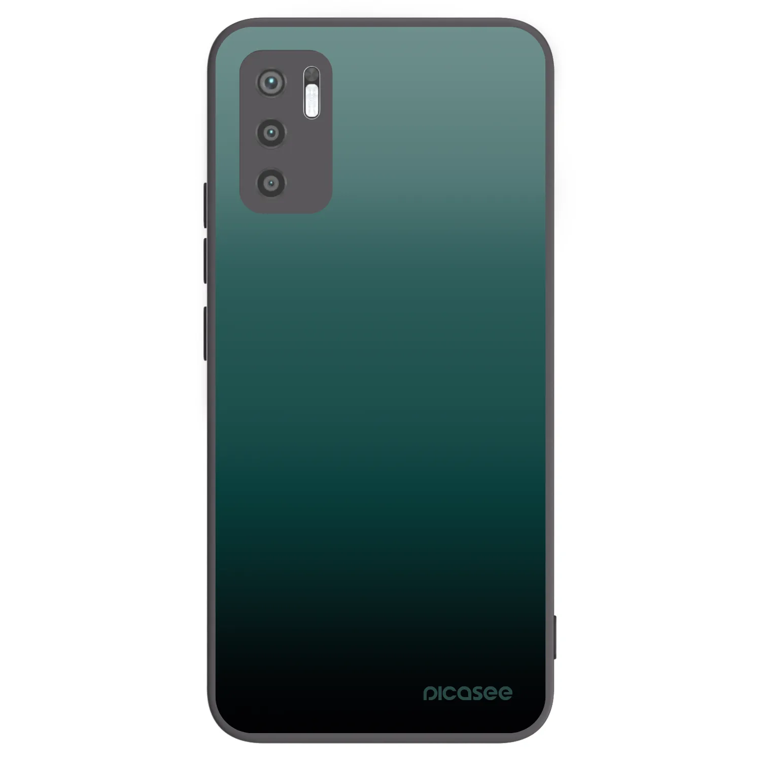 Picasee silikonowe czarne etui na Xiaomi Redmi Note 10 5G - Verdant Fade