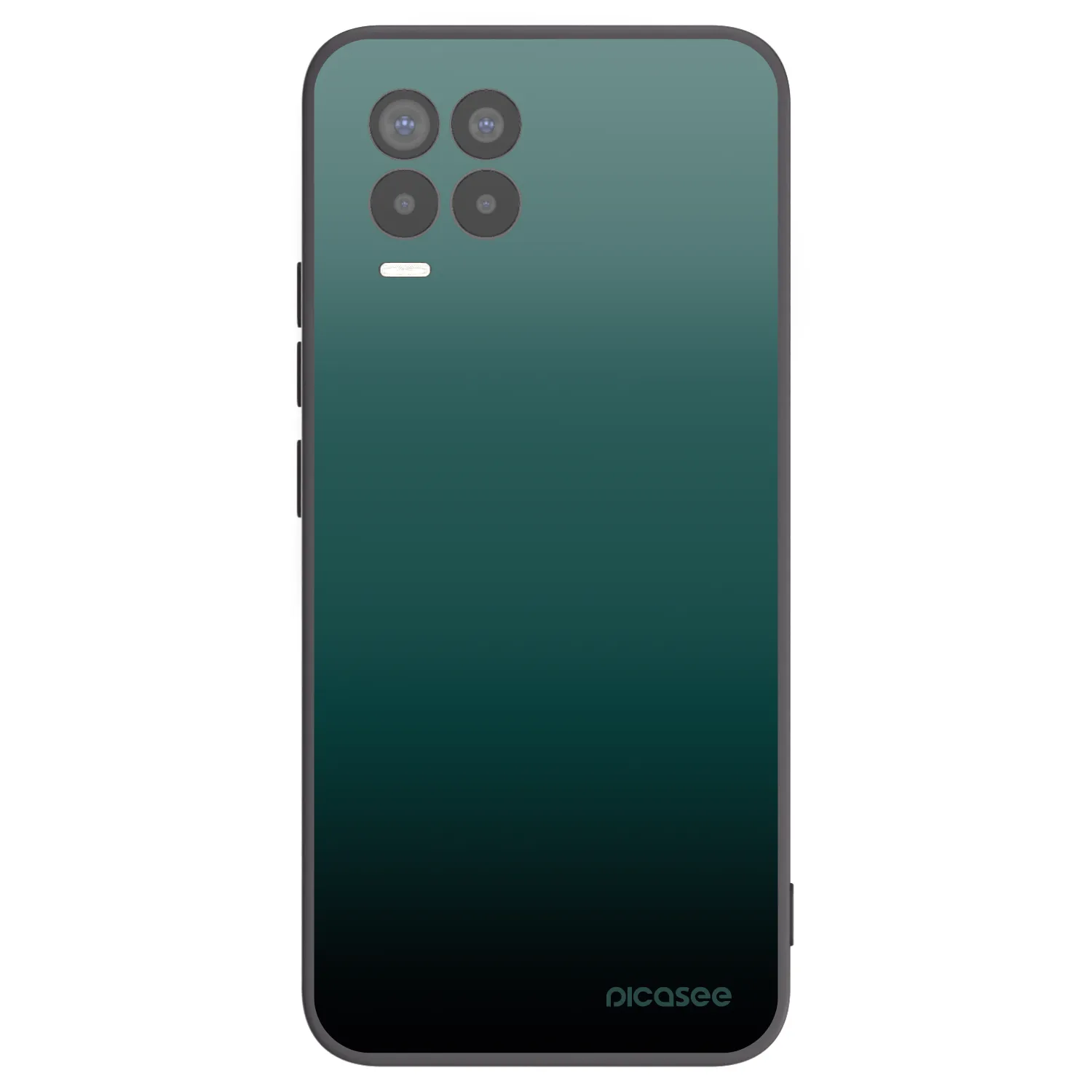 Picasee silikonowe czarne etui na Realme 8 Pro - Verdant Fade
