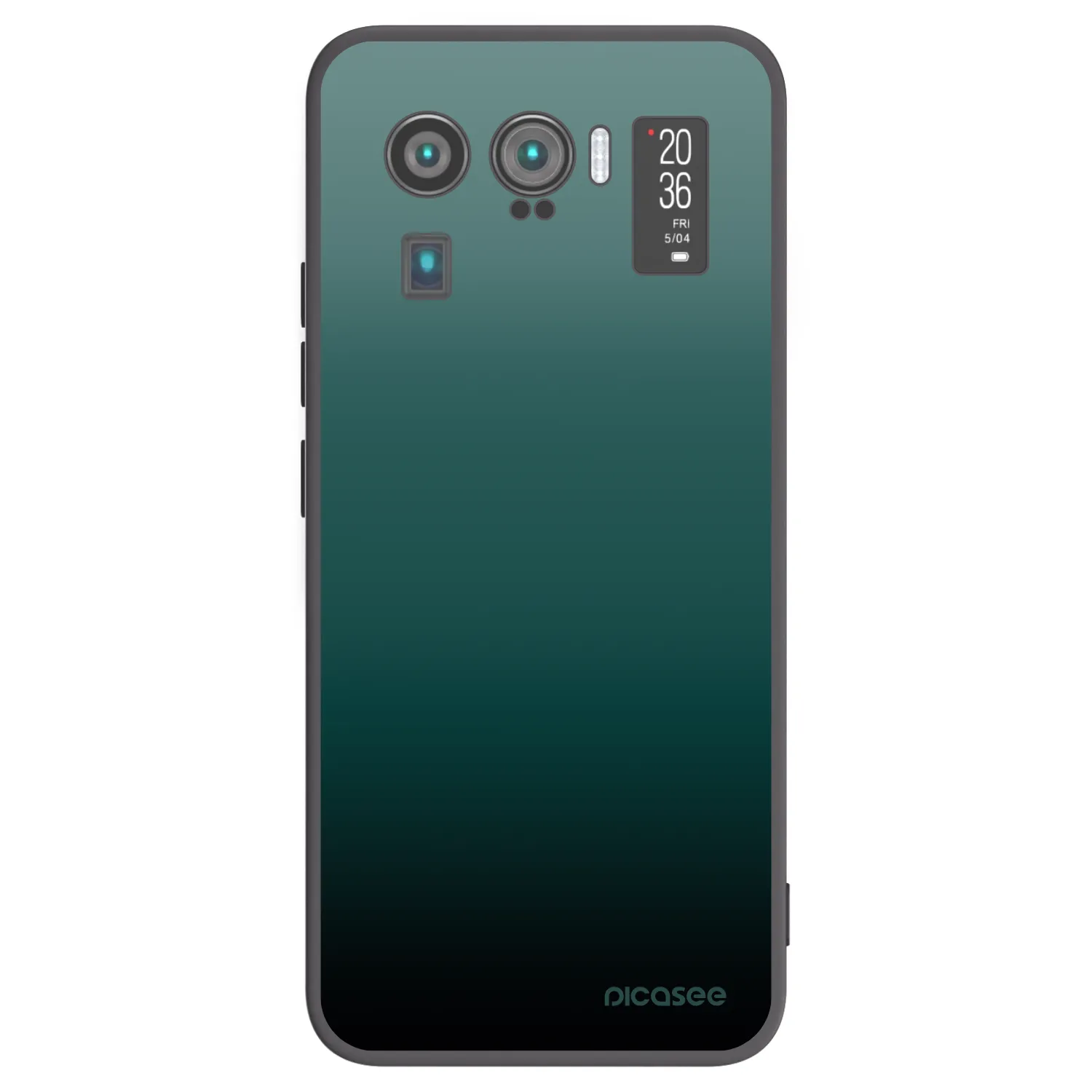 Picasee silikonowe czarne etui na Xiaomi Mi 11 Ultra - Verdant Fade