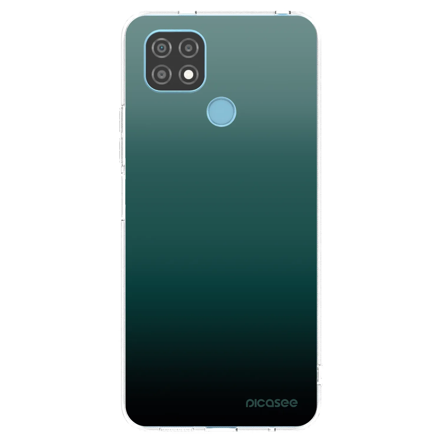 Picasee silikonowe przeźroczyste etui na Realme C21 - Verdant Fade