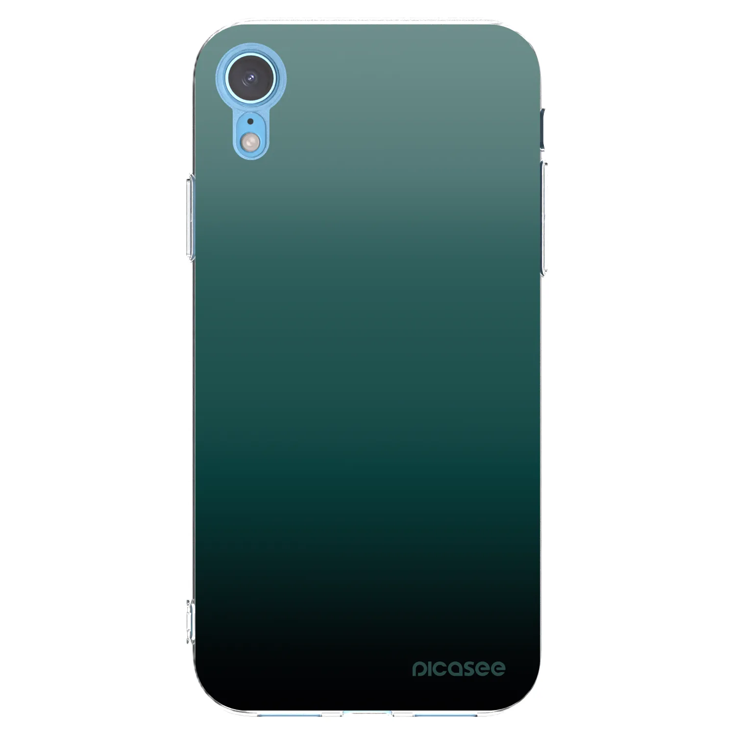 Picasee silikonowe przeźroczyste etui na Apple iPhone XR - Verdant Fade