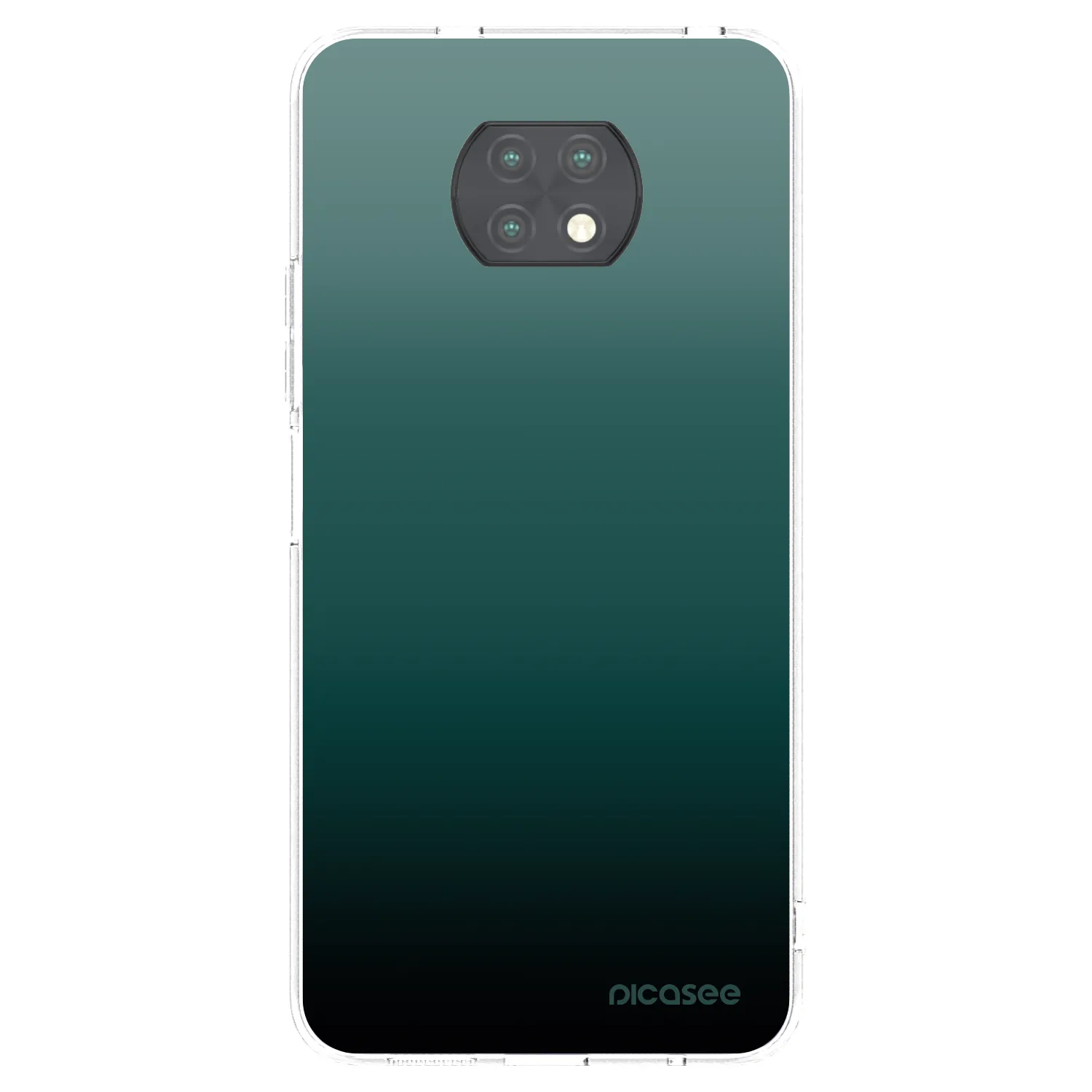 Picasee silikonowe przeźroczyste etui na Xiaomi Redmi Note 9T - Verdant Fade