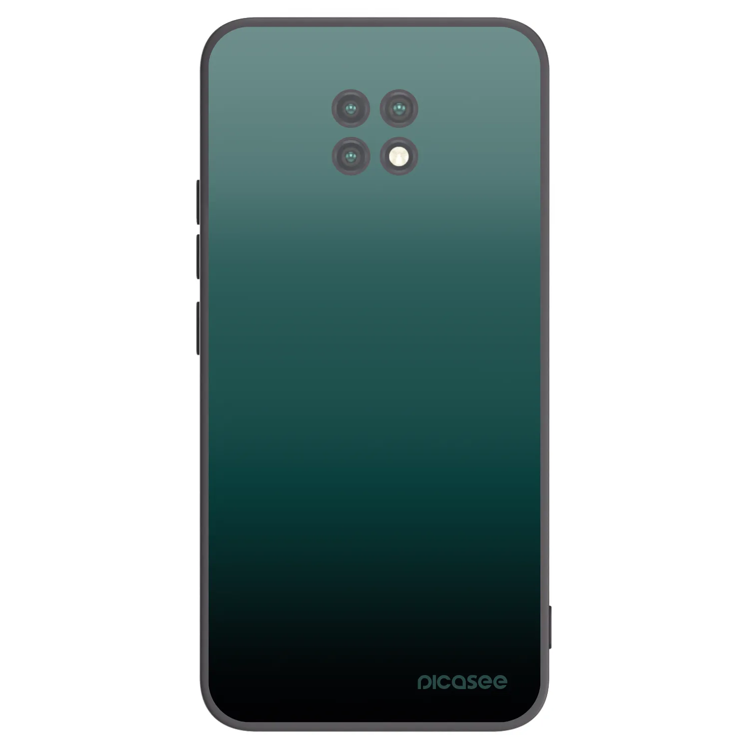 Picasee silikonowe czarne etui na Xiaomi Redmi Note 9T - Verdant Fade