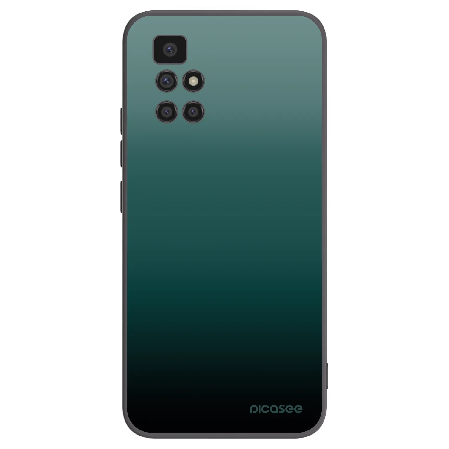 Picasee silikonowe czarne etui na Xiaomi Redmi 10 - Verdant Fade