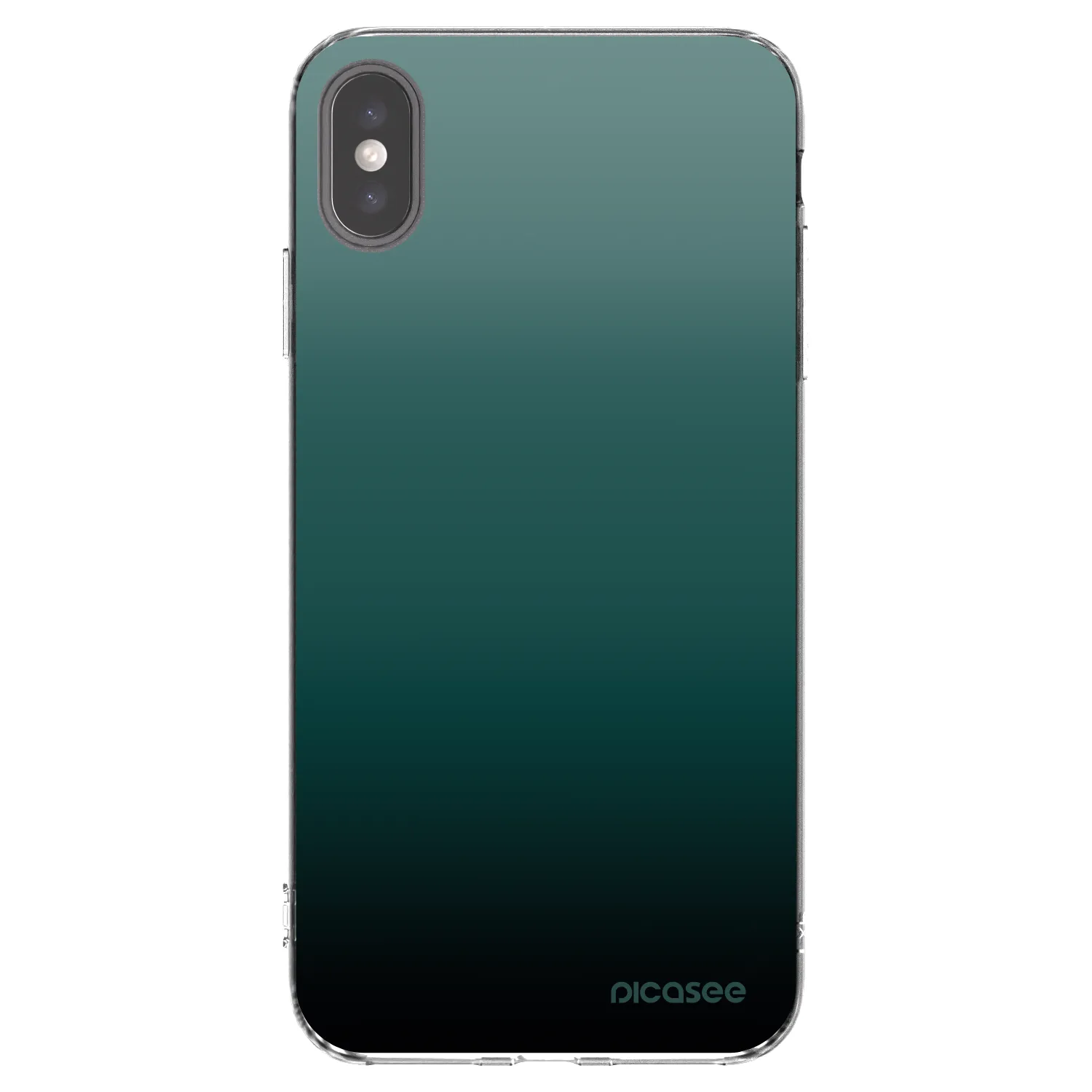 Picasee silikonowe przeźroczyste etui na Apple iPhone XS Max - Verdant Fade