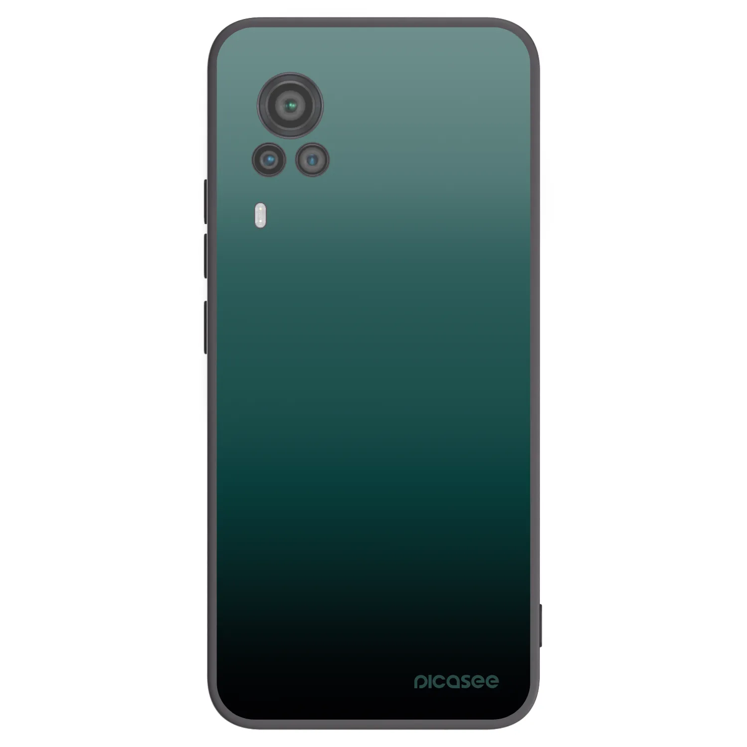 Picasee silikonowe czarne etui na Vivo X60 Pro 5G - Verdant Fade